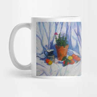 Oranges Lemons and a Double Petunia Mug